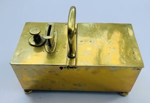 1850’s Brass Coin Operated “Honor Box” for Dispensing Tobacco